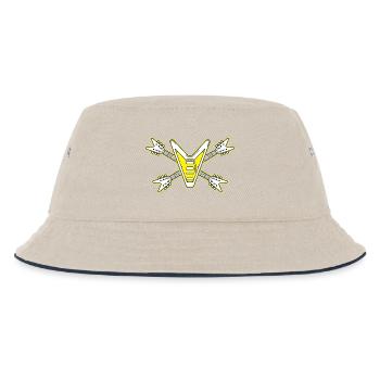 Guitar Skull and Crossbones - Kids’ Bucket Hat - ecru/navy - Front