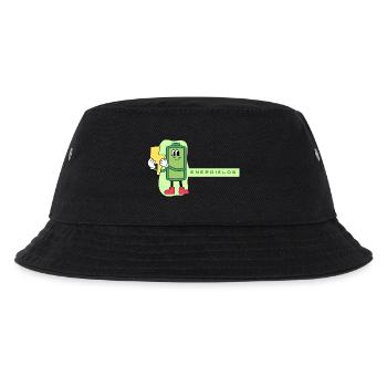 Energielos Akku Cartoon - Kinder Bucket Hat - Schwarz - Vorne