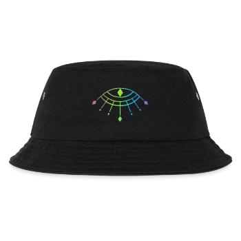 Symbol des Gottes Horus - Kinder Bucket Hat - Schwarz - Vorne