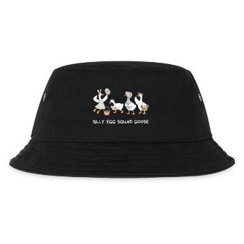Silly Egg Squad Goose Easter - Kids’ Bucket Hat - black - Front