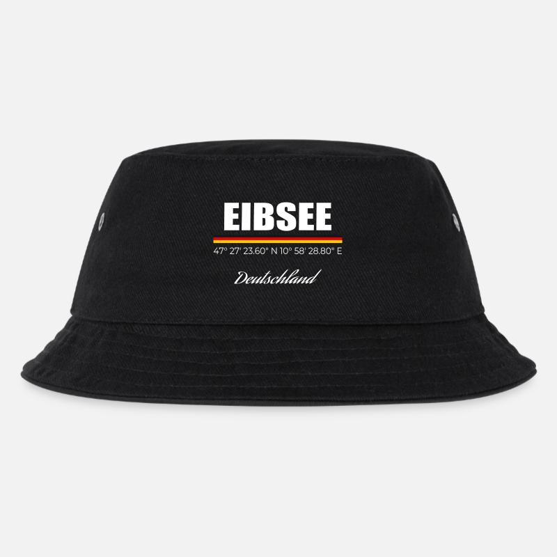 Eibsee - Kinder Bucket Hat - Schwarz