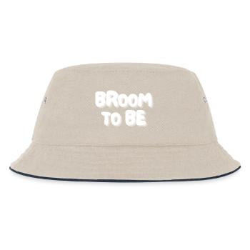 broom to be - Kids’ Bucket Hat - ecru/navy - Front