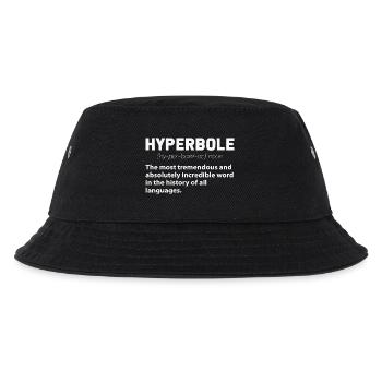 Übertreibung, lustige Definition: Englischlehrer, Autor. - Kinder Bucket Hat - Schwarz - Vorne