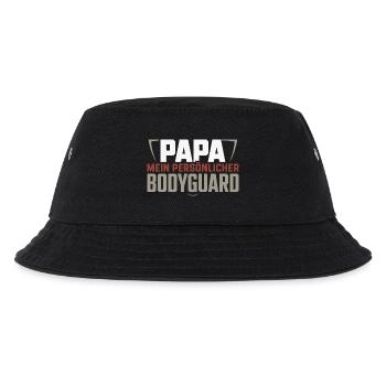 Vatertag Papa Humor Beschützer Vater - Kinder Bucket Hat - Schwarz - Vorne