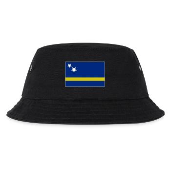 Curacao Flagge - Kinder Bucket Hat - Schwarz - Vorne
