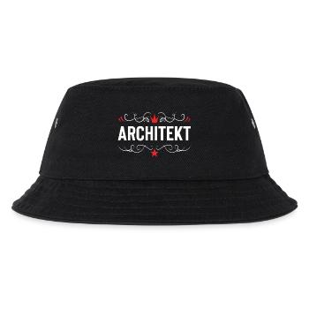 Architekt Beruf - Kinder Bucket Hat - Schwarz - Vorne