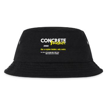Concrete Concrete Paver Concrete Mixer - Kids’ Bucket Hat - black - Front