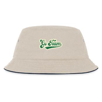 Go Team - Kids’ Bucket Hat - ecru/navy - Front
