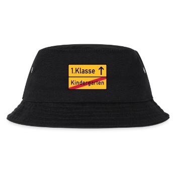erste klasse - Kinder Bucket Hat - Schwarz - Vorne