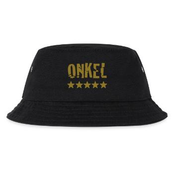 onkel - Kinder Bucket Hat - Schwarz - Vorne