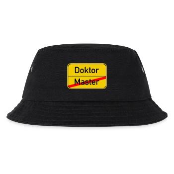 Ortsschild Master - Doktor - Kinder Bucket Hat - Schwarz - Vorne
