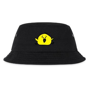 dickes Vögelchen - Kinder Bucket Hat - Schwarz - Vorne