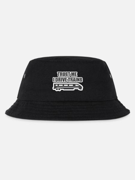 Train driver, train conductor, railway, subway, ICE, train - Kids’ Bucket Hat - black
