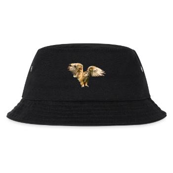 owl eule uhu kautz kaeutzchen animals - Kinder Bucket Hat - Schwarz - Vorne