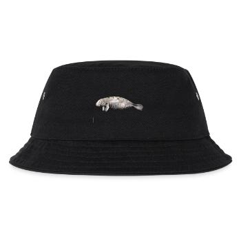 Manati - Manatee - Lamantin - Kinder Bucket Hat - Schwarz - Vorne