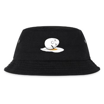 Frohe Ostern Osterei - Kinder Bucket Hat - Schwarz - Vorne