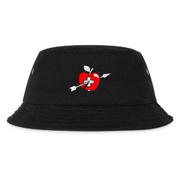 Wilhelm Tell apple Swiss flag and cross - Kids’ Bucket Hat - black - Front