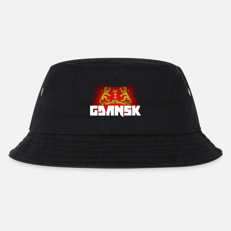 Danzig - Polen - Kinder Bucket Hat - Schwarz