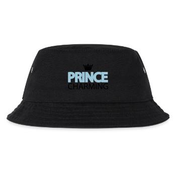 prince_charming prinz charmant krone - Kinder Bucket Hat - Schwarz - Vorne