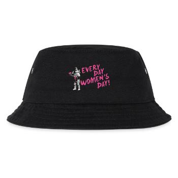 JEDEN TAG FRAUENTAG – Internationaler Frauentag - Kinder Bucket Hat - Schwarz - Vorne