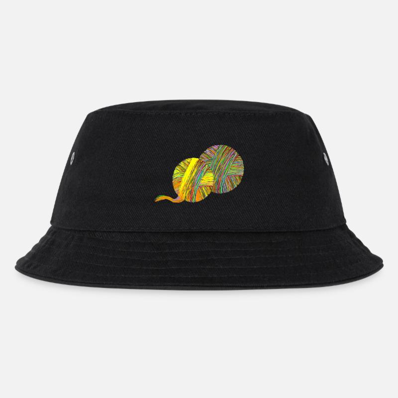 Schneider Handwerk Wolle - Kinder Bucket Hat - Schwarz
