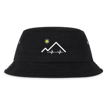 Pulsschlag der Berge - Kinder Bucket Hat - Schwarz - Vorne