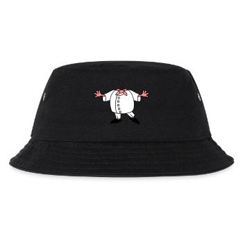 chef koch koerper schuerze kochen restaurant meist - Kinder Bucket Hat - Schwarz - Vorne