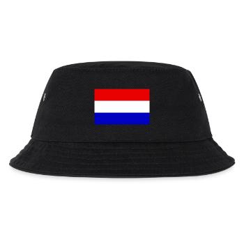 Holland Flagge - Kinder Bucket Hat - Schwarz - Vorne