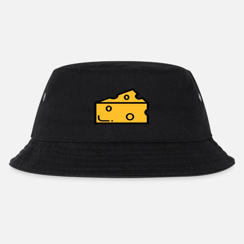 Käse - Kinder Bucket Hat - Schwarz