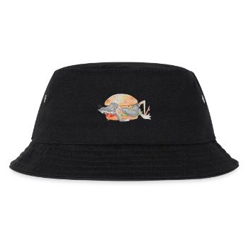 Ratfoodz' I can haz Ratzburger (Backprint) @ Ratz - Kinder Bucket Hat - Schwarz - Vorne