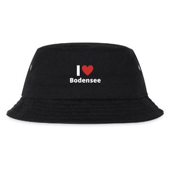 I Love Bodensee weiß - Kinder Bucket Hat - Schwarz - Vorne