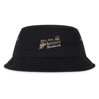 Ehre dem Handwerk Schreiner Zunftzeichen - Kinder Bucket Hat - Schwarz - Vorne