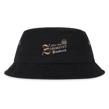 Ehre dem Handwerk Zimmerer Zimmermann Zunftzeichen - Kinder Bucket Hat - Schwarz - Vorne