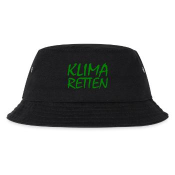Klima retten - Kinder Bucket Hat - Schwarz - Vorne