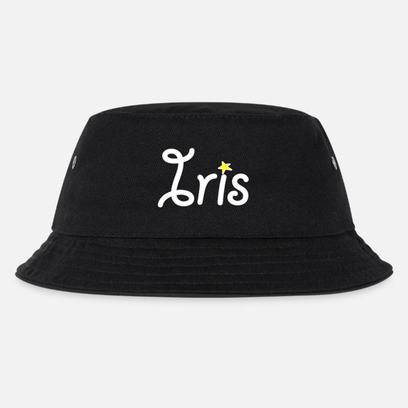 Iris - Kinder Bucket Hat - Schwarz
