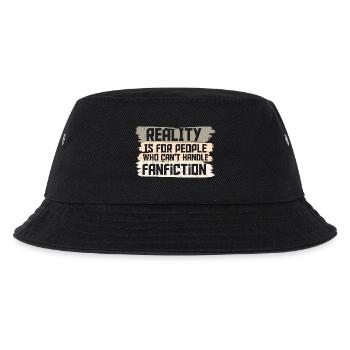 Reality and Fanfiction Mashup Design - Kids’ Bucket Hat - black - Front