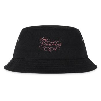 Birthday Crew Matching Group Birthday Party Outfit - Kids’ Bucket Hat - black - Front