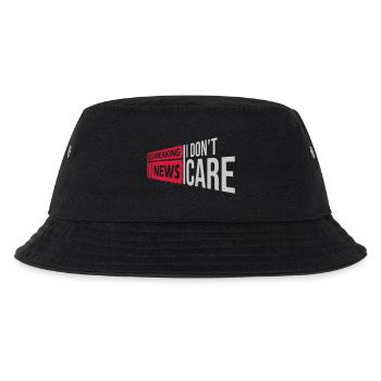 Breaking news don t - Kinder Bucket Hat - Schwarz - Vorne