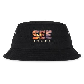 See Sucht - Segeln Outfit Yacht Segelboot Maritim - Kinder Bucket Hat - Schwarz - Vorne