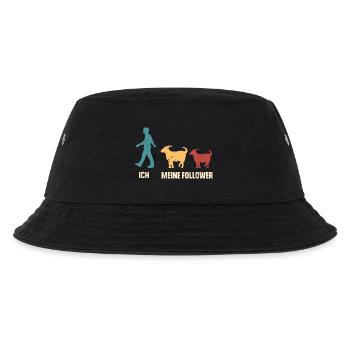 Ich Und Meine Follower Ziegen Ziege - Kinder Bucket Hat - Schwarz - Vorne