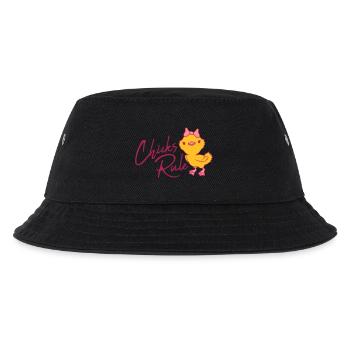 Chicks Rule cute little bird - Kids’ Bucket Hat - black - Front
