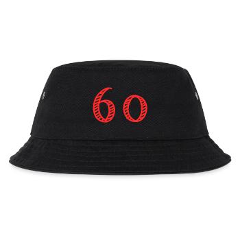60 JAHRE. 60-jähriges JUBILÄUM. JUBILÄUM 60 JAHRE. 60 - Kinder Bucket Hat - Schwarz - Vorne