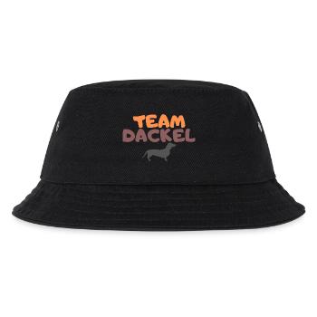 Team Dackel Hundefreund Hundeliebhaber - Kinder Bucket Hat - Schwarz - Vorne