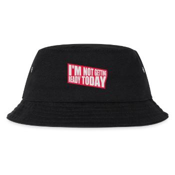 not getting ready today - Kinder Bucket Hat - Schwarz - Vorne