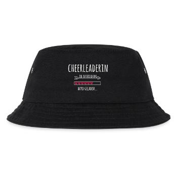 Cheerleaderin Cheerleading in Ausbildung Geschenk - Kinder Bucket Hat - Schwarz - Vorne