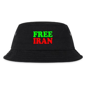 Free iran - Kinder Bucket Hat - Schwarz - Vorne