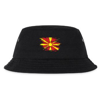 Macedonia flag used - Kids’ Bucket Hat - black - Front