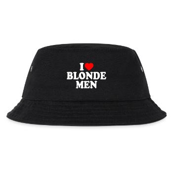 I love blonde men - Kinder Bucket Hat - Schwarz - Vorne