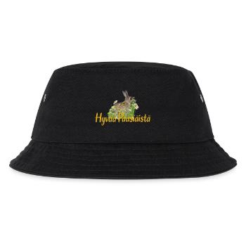 hyvää pääsiäistä Frohe Ostern - Kinder Bucket Hat - Schwarz - Vorne