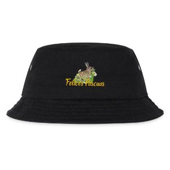 felices pascuas Frohe Ostern - Kinder Bucket Hat - Schwarz - Vorne